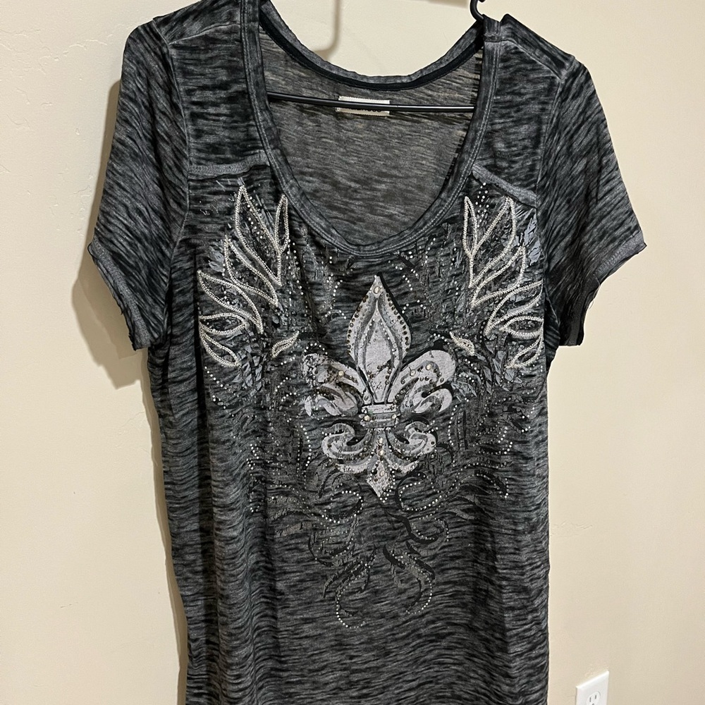 Maurices - Fleur De Lis Rhinestone Shirt